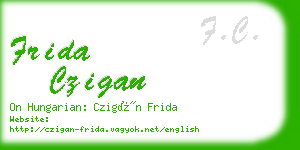 frida czigan business card